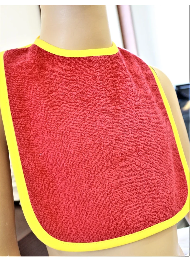 اندر هوم 100% Cotton, 24X30 Cm, Red Color, Curly Baby Food Bib