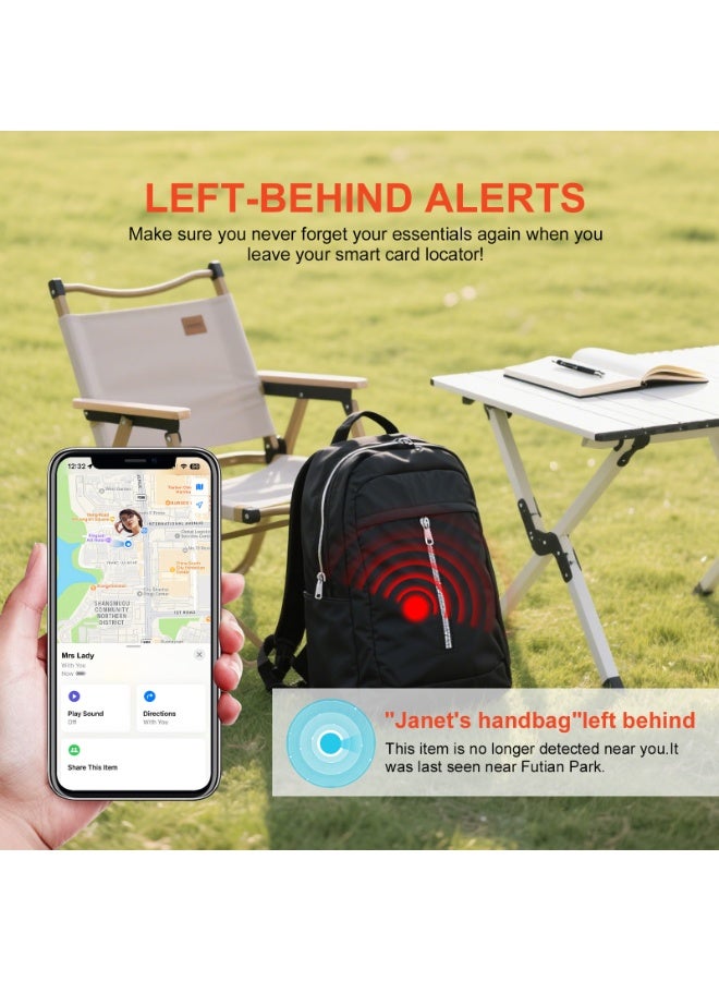 Besswin iOS Only Bluetooth Tracker 4-pack Apple Find My GPS Tracker Global Location Smart Tag Location Tracker Up to 2 Year Battery Beep Sound Portable Multi-Packs for Phone, Keys, Wallets, Bags, Luggage, Pet - Image 4