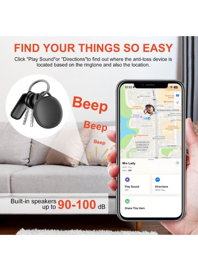 Besswin iOS Bluetooth | 4 pack | Apple Find My GPS Tracker Global Location Smart Tag Location Tracker |  Beep Sound | Portable Multi-Packs | for Phone Keys Wallets Bags Luggage - Image 2
