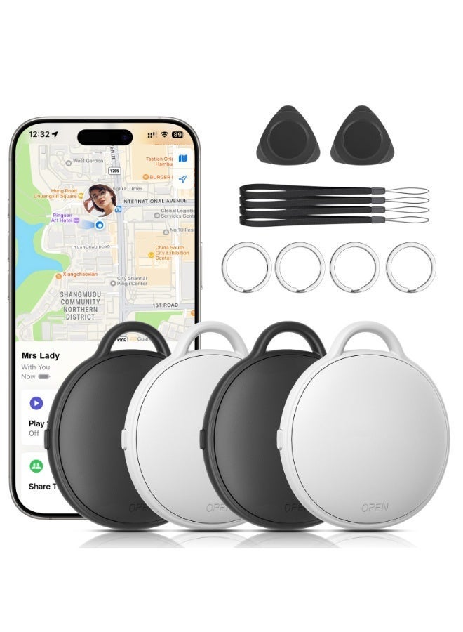 Besswin iOS Bluetooth | 4 pack | Apple Find My GPS Tracker Global Location Smart Tag Location Tracker |  Beep Sound | Portable Multi-Packs | for Phone Keys Wallets Bags Luggage - Image 1