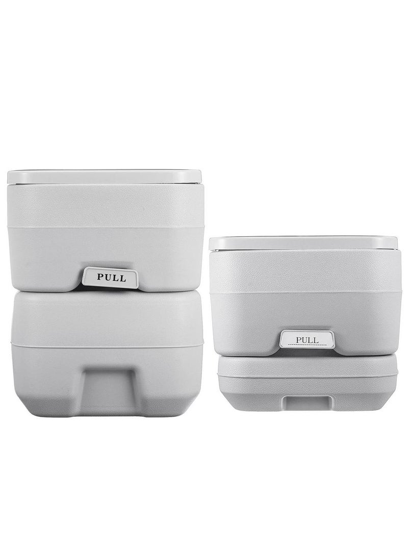 Portable Toilet 5 Gallon with Waste Tank, Built-in Rotating Spout, Powerful Push Pump Compact Commode for Travel, Boating, Camping, RV Toilet Porta Potty