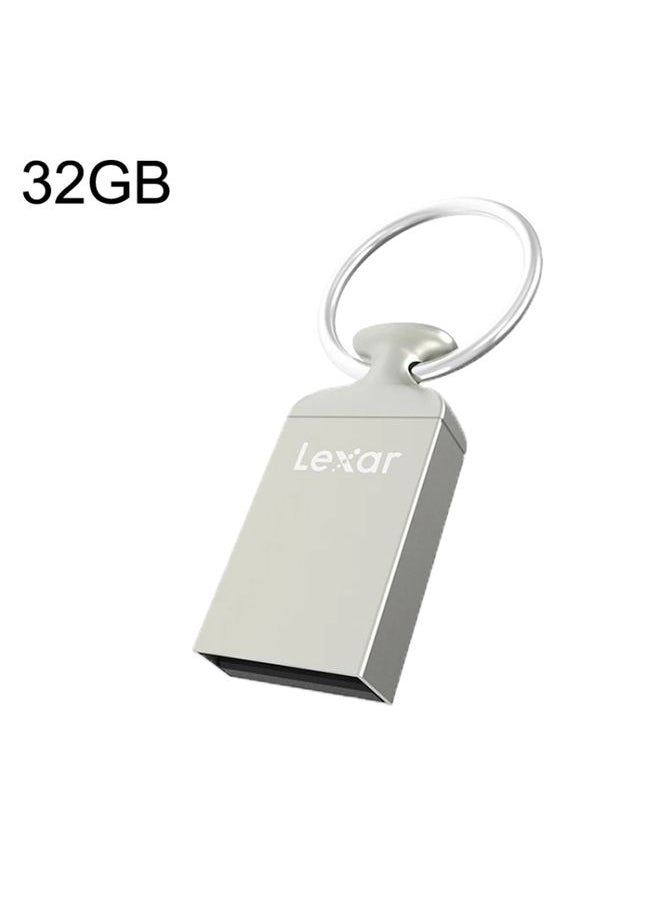 BURAQ Lexar Car Portable Mini Computer System USB Flash Drive, Capacity: 32GB(Silver Gray)  - Image 1