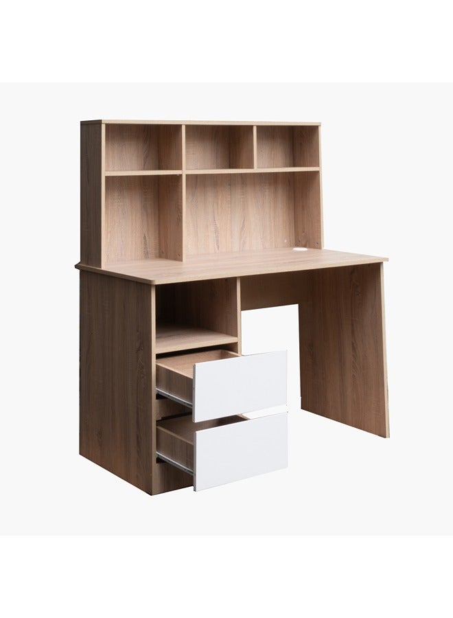 Home Box مكتب دراسة أليفورد باتارا مع 2 درج وهتش 120 × 134 × 59.5 سم - Image 4