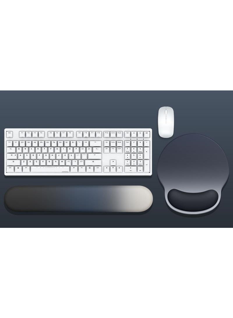 مجموعة مسند معصم مريح للماوس، مسند معصم للوحة المفاتيح من الإسفنج المرن - Image 5