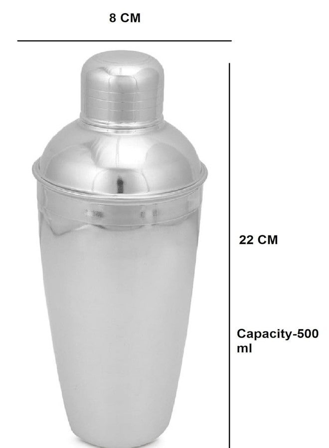 Brunchy Stainless Steel Cocktail Shaker 750 ML | Leakproof Bar Shaker for Drinks, Juice & Mocktails | Durable Mixer with Tight Lid | Bar Tool for Home & Party Use - Image 2