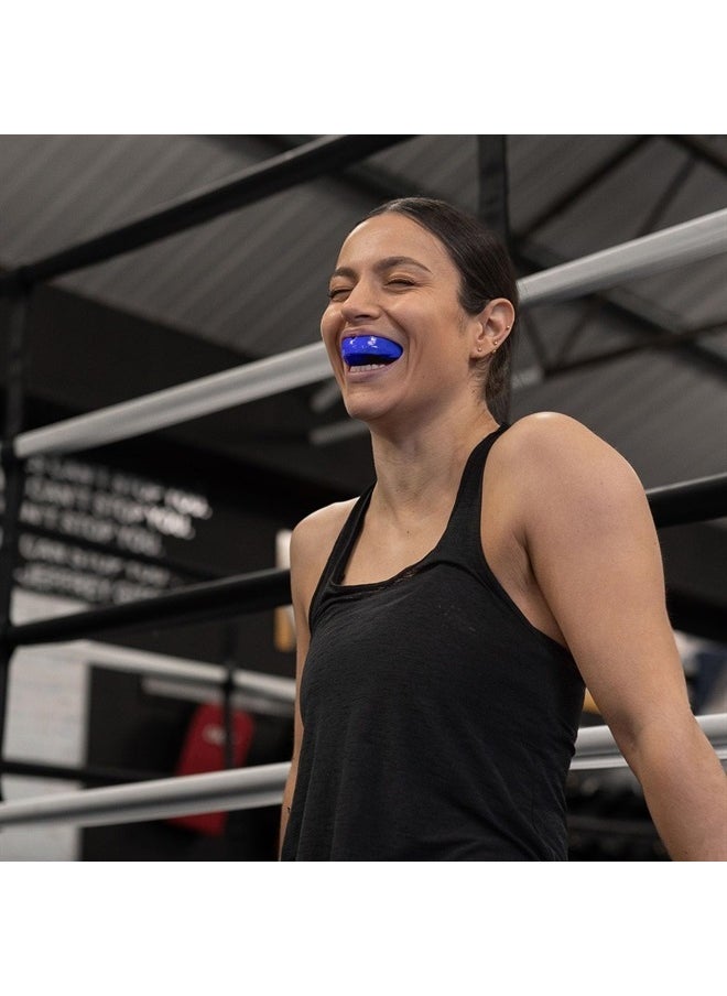 SAFEJAWZ Mouthguard Slim Fit, Adults and Junior Mouth Guard with Case for Boxing, Basketball, Lacrosse, Football, MMA, Martial Arts, Hockey and All Contact Sports (Blue, Adult)  - Image 3