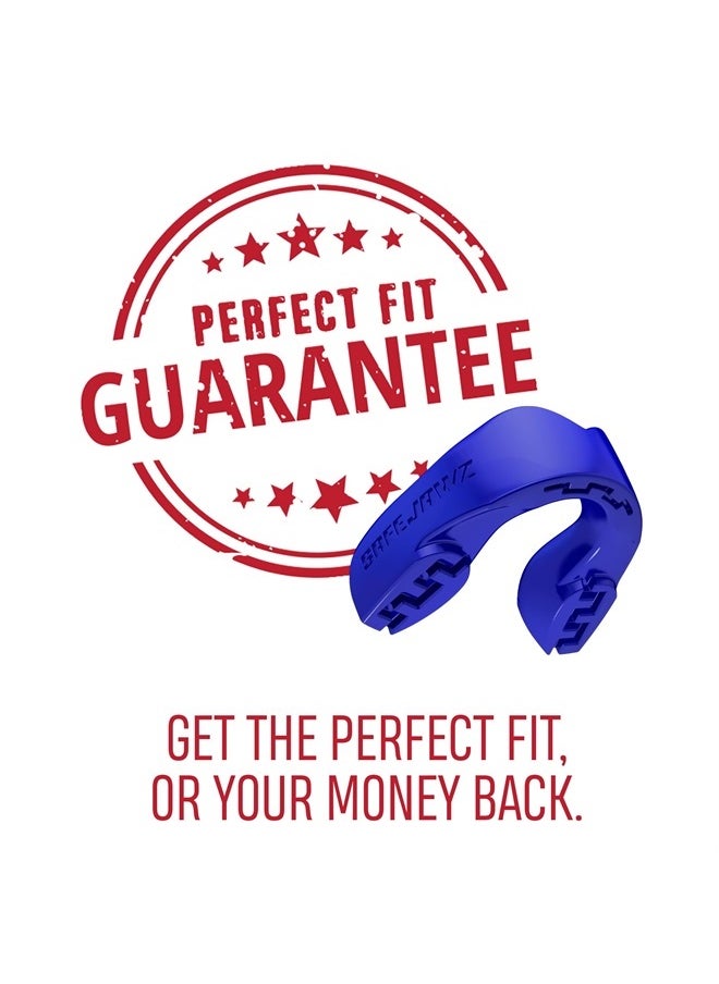 SAFEJAWZ Mouthguard Slim Fit, Adults and Junior Mouth Guard with Case for Boxing, Basketball, Lacrosse, Football, MMA, Martial Arts, Hockey and All Contact Sports (Blue, Adult)  - Image 5