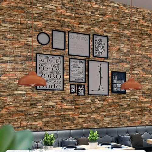 Barebeauty Wall Stickers Wallpaper PE Foam Brick Design DIY Decal (70 x 77 cm) 3D Frames PVC DIY Self Adhesive (Pack of 05) - Image 4