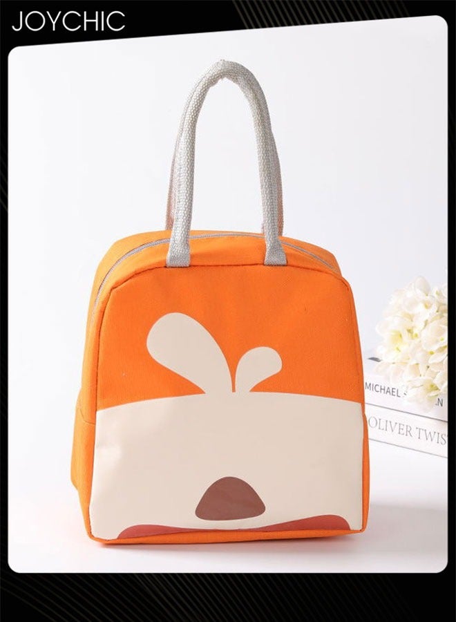 Joychic Lovely Cartoon Design Portable Lunch Bag Water and Oil Proof  Food Insulation Bag with Handle Strap for  School Office Work Travel Outdoor - Image 1