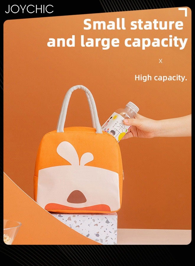 Joychic Lovely Cartoon Design Portable Lunch Bag Water and Oil Proof  Food Insulation Bag with Handle Strap for  School Office Work Travel Outdoor - Image 2