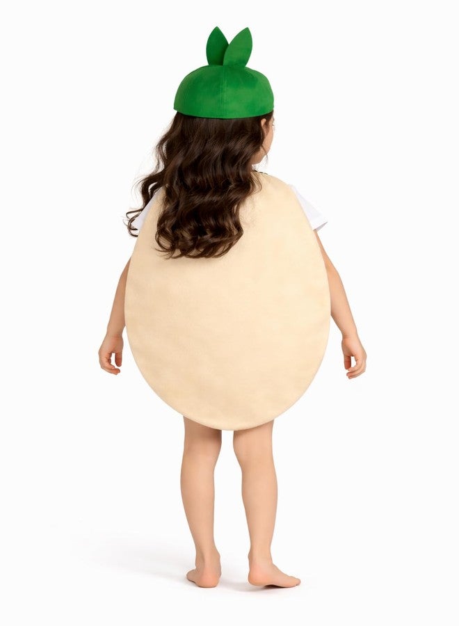 Nic Fruit And Vegetable Fancy Dress Costume For Kids | Fruit Shape Cutout For Childs | Healthy Fruits Dress (Jumpsuit Not Include) (Potato, 7-8 Years) - Image 2