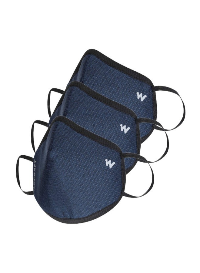 Wildcraft SUPERMASK W95+ Reusable Outdoor Respirator 3P : POINTEL : BLU_POSDN : S - Image 1