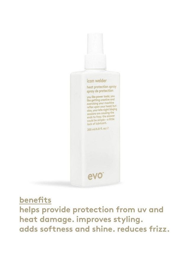 EVO - Icon Welder Heat Protection Spray Leavein Heat Protectant Provides Style Support & Adds Shine 200Ml / 6.8Fl.Oz - Image 1