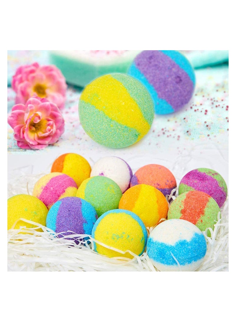 SYOSI Bath Bombs Gift Set 12 Fizzy Bubble Organic Natural Vegan Spa Bomb Kit with Different Essential Oils Birthday idea for Women Men Kids and Teen Girls - Image 5