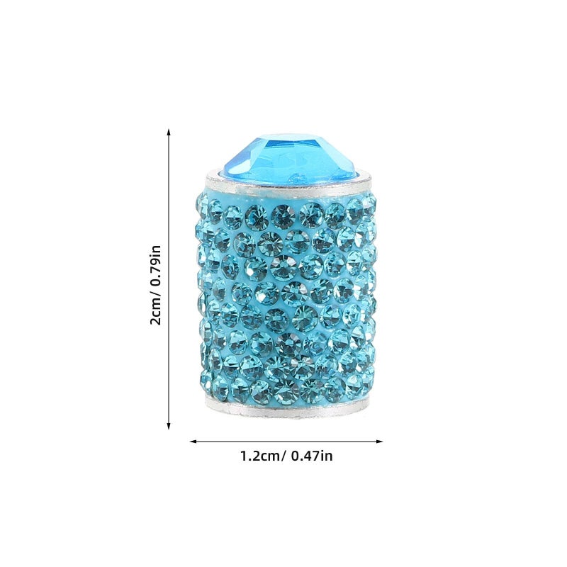 4pcs Aluminum Alloy Valve Stem Caps With Sealing Ring Universal Tire Valve Covers For Car SUV Bike Lake Color - Image 3
