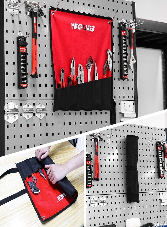 MAXPOWER 6 Pieces Wrench and Pliers Set, Come with Kitbag, Included 8" Long Nose and Lineman's Plier, 8" Adjustable Wrench, 6" Diagonal Cutter, 7" Locking Pliers, 10" Groove Joint Plier - Image 3