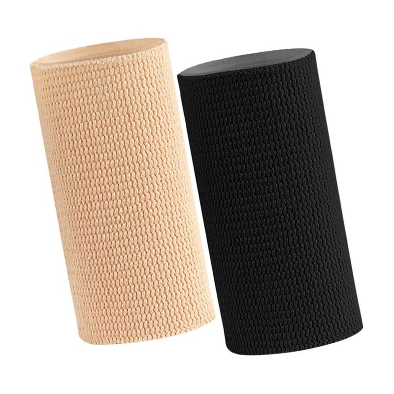 2 Pairs Elastic Ankle Support Sleeves Breathable Compression for Sports Injury Relief - Image 2