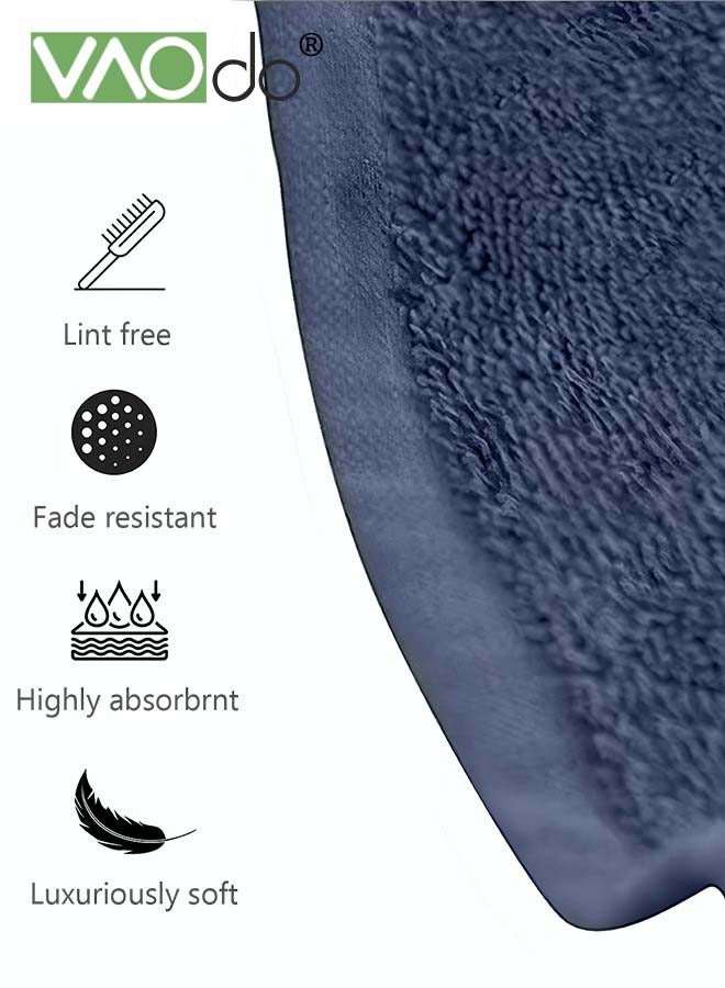 VAOdo 2PCS Towel Set, Skin-friendly and Soft Cotton Towels, High Absorbent Thick Towel, Moisture Bathroom Towel Set - Image 3