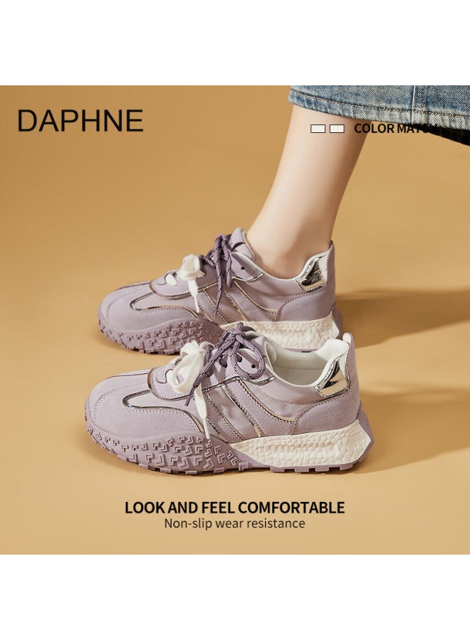 Daphne Purple Dexun Women's Shoes, New Summer Fashion Versatile Casual Shoes, Breathable Sneakers - Image 1