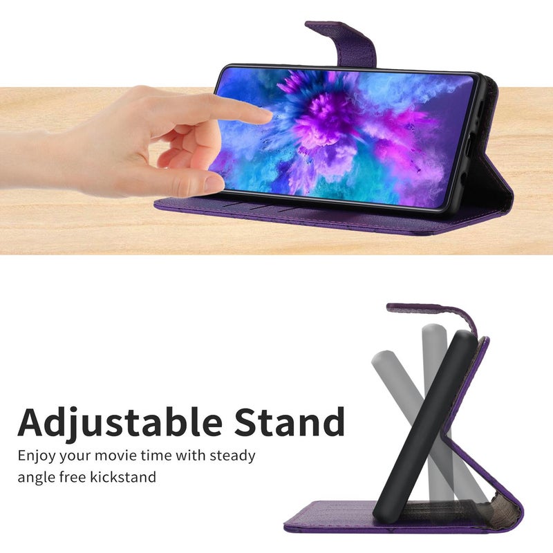 HuHa Case Cover For Infinix Note 50x 5G Rhombic Grid Texture Leather Phone Case(Purple) - Image 4