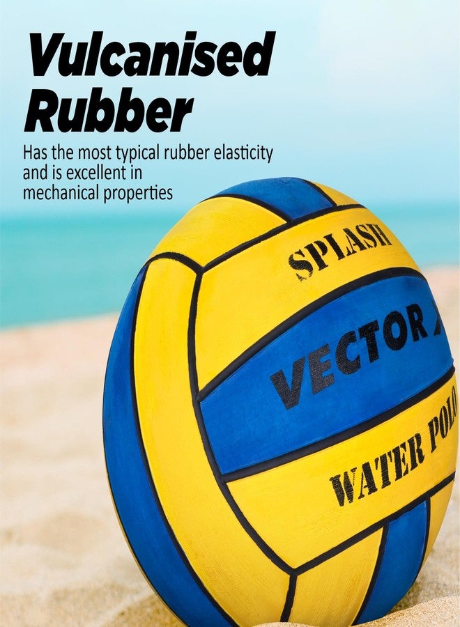فيكتور أكس كرة بولو مائية من المطاط المقوى VECTOR X Splash، مقاس 5، 18 لوحة (عبوة من قطعة واحدة) - Image 5