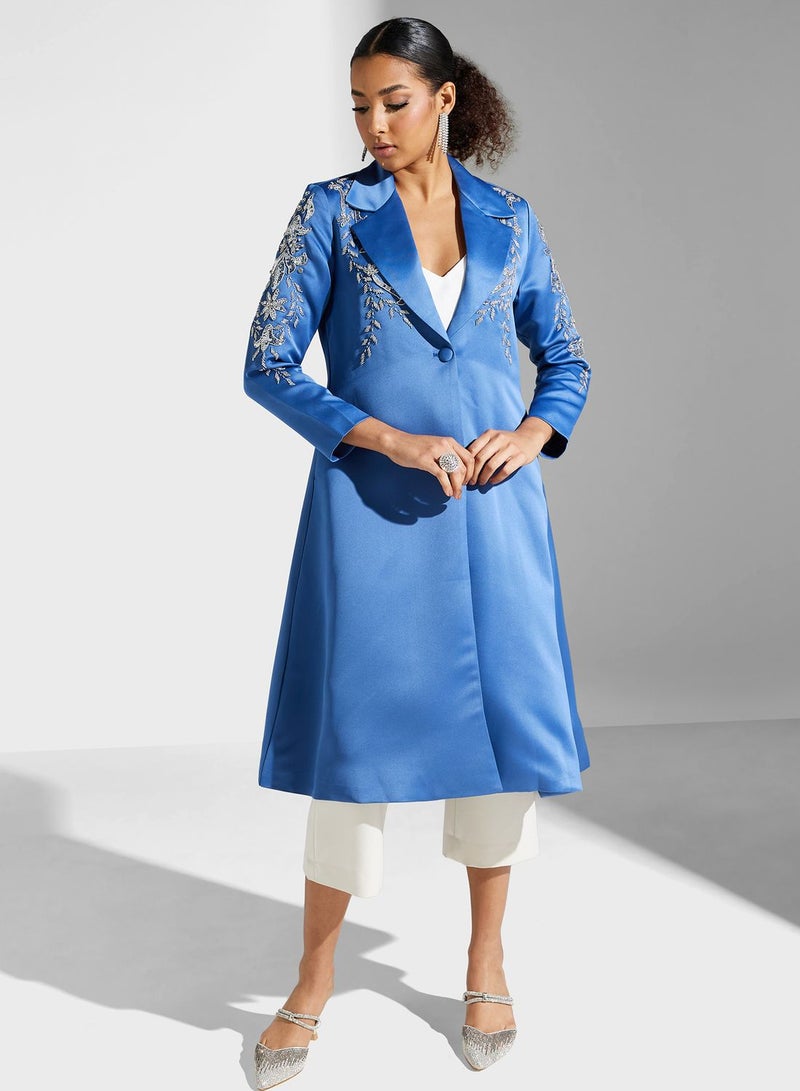 Montania Balloon Sleeve Embellished Jacket  - Image 4