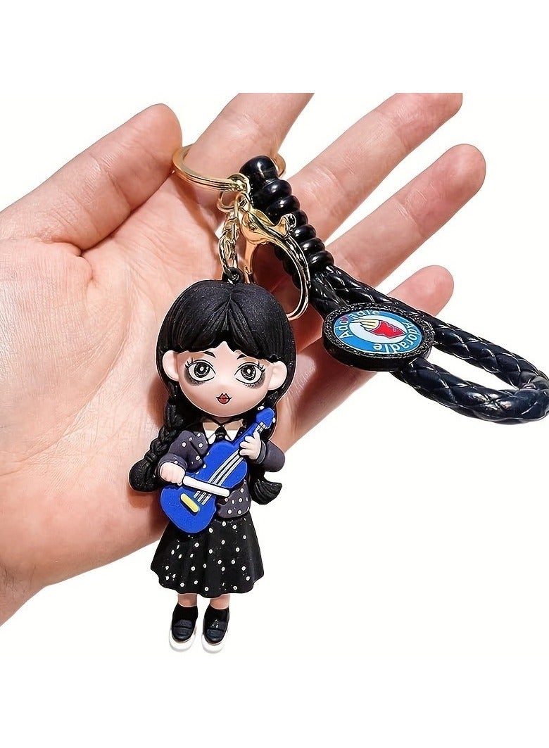 Cute Doll Keychain Backpack and Car Keyring Charms - Image 1