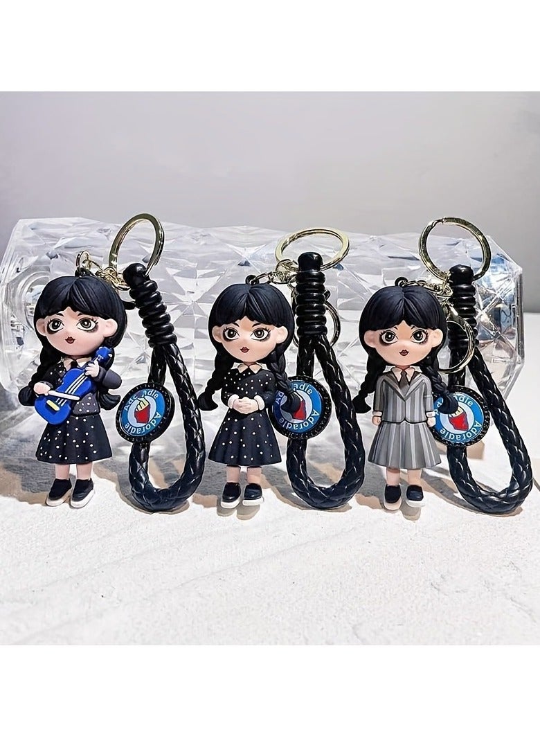 Cute Doll Keychain Backpack and Car Keyring Charms - Image 4