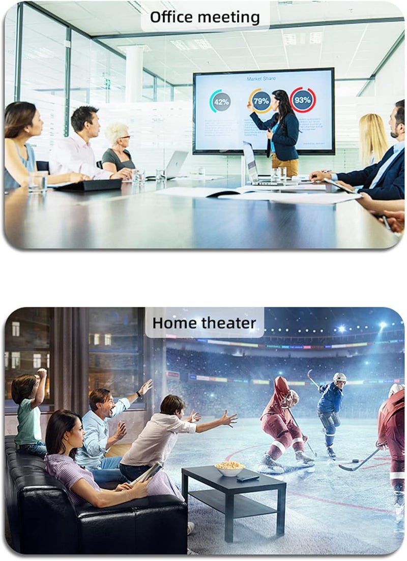 cheekyglo Portable Home 1080p Projector,HD 5G WiFi Wireless Mobile Phone Same Screen Projector Led Micro Projector - Image 4