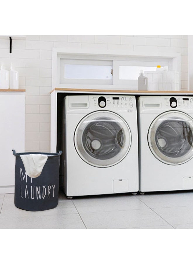 Handle Foldable Laundry Hamper with Drawstring Large Capacity Drawstring Clothes Hamper Storage Bag Laundry Baskets with Drawstring Closure for Home, Bathroom, Laundry, Dormitory - Image 5