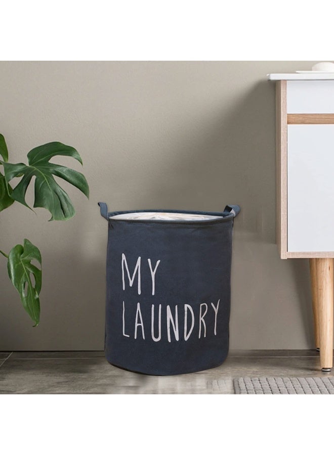 Handle Foldable Laundry Hamper with Drawstring Large Capacity Drawstring Clothes Hamper Storage Bag Laundry Baskets with Drawstring Closure for Home, Bathroom, Laundry, Dormitory - Image 4