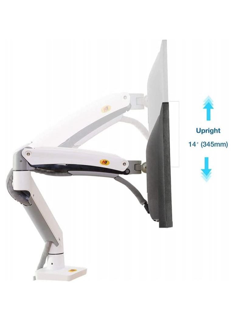 Generic - N B Monitor Desk Mount With Articulating Gas Spring Monitor Arm For 22 35 Inch Curved Computer Monitors Height Adjustable Monitor Stand F100A B - Image 1