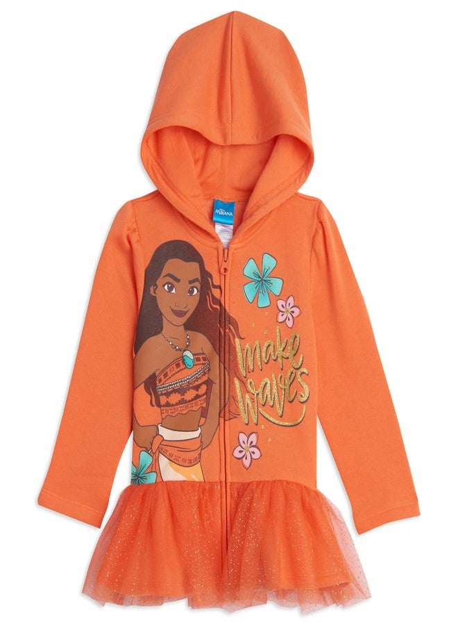 Disney Moana Infant Baby Girls Zip Up Hoodie 18 Months - Image 1