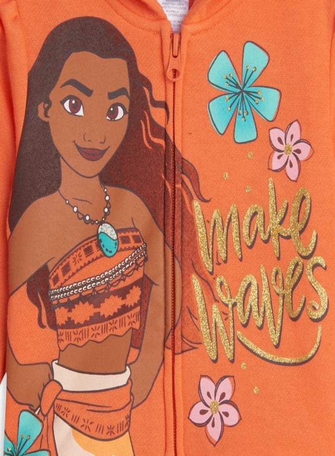 Disney Moana Infant Baby Girls Zip Up Hoodie 18 Months - Image 2