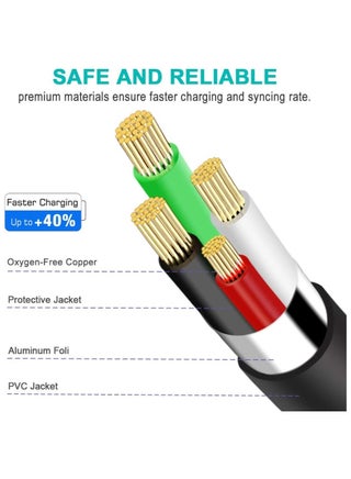 YOKA PS3 Charger Cable, PS3 Controller Charging Cord,Mini USB