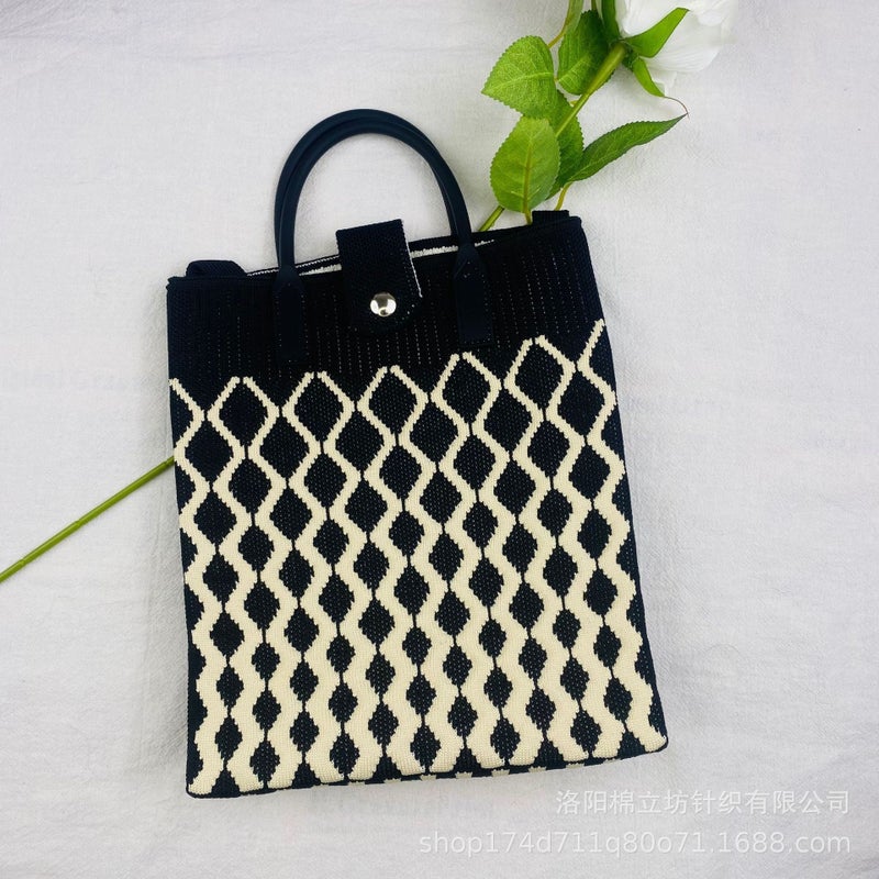 New Handbag Cartoon Bag Mini Knitted Bag Mobile Phone Bag Coin Purse Compact Portable Crossbody Bag Women'S Bag - Image 1