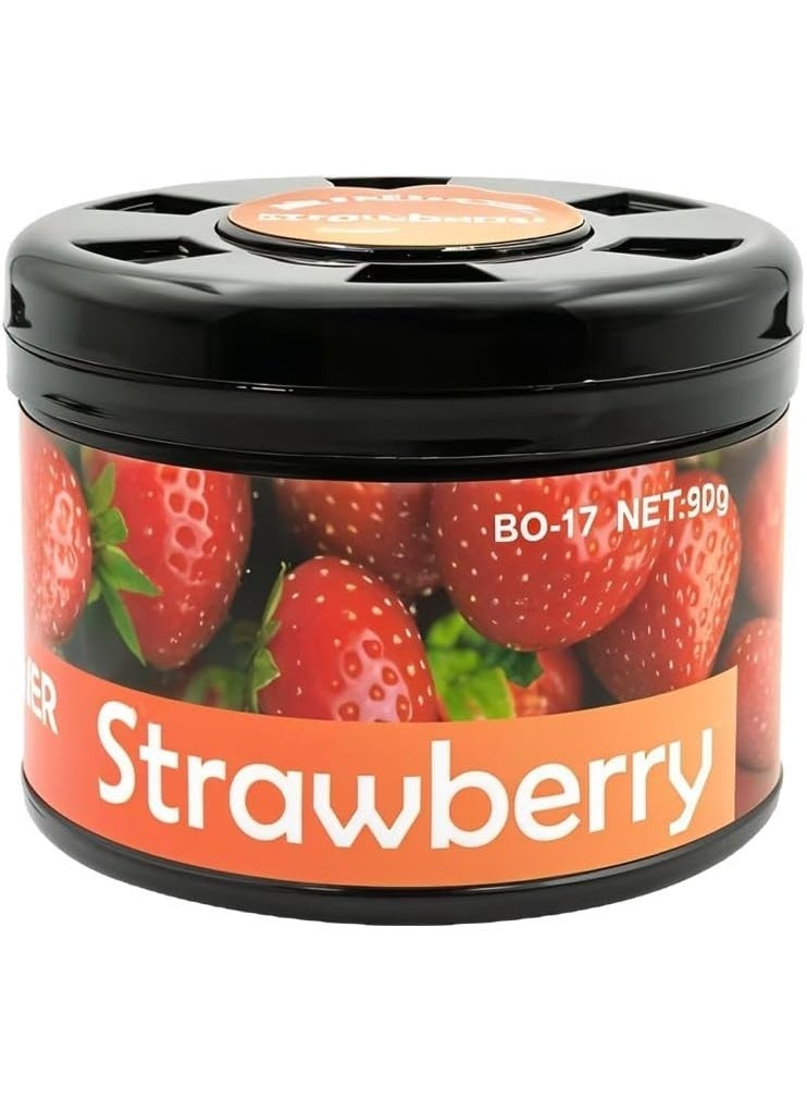 معطر جو للسيارة بلاك أودور 90 غرام - مزيل روائح طبيعي للسيارة مصنوع من جل الزيوت العطرية، معطر يدوم طويلاً، معطر داخلي مقاوم للانسكاب للوحة القيادة وحامل الأكواب والمنزل والمكتب - Image 1