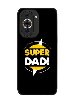 Rugged Black edge case for Huawei nova 10 Pro Slim fit Soft Case Flexible Rubber Edges Anti Drop TPU Gel Thin Cover - Super Dad