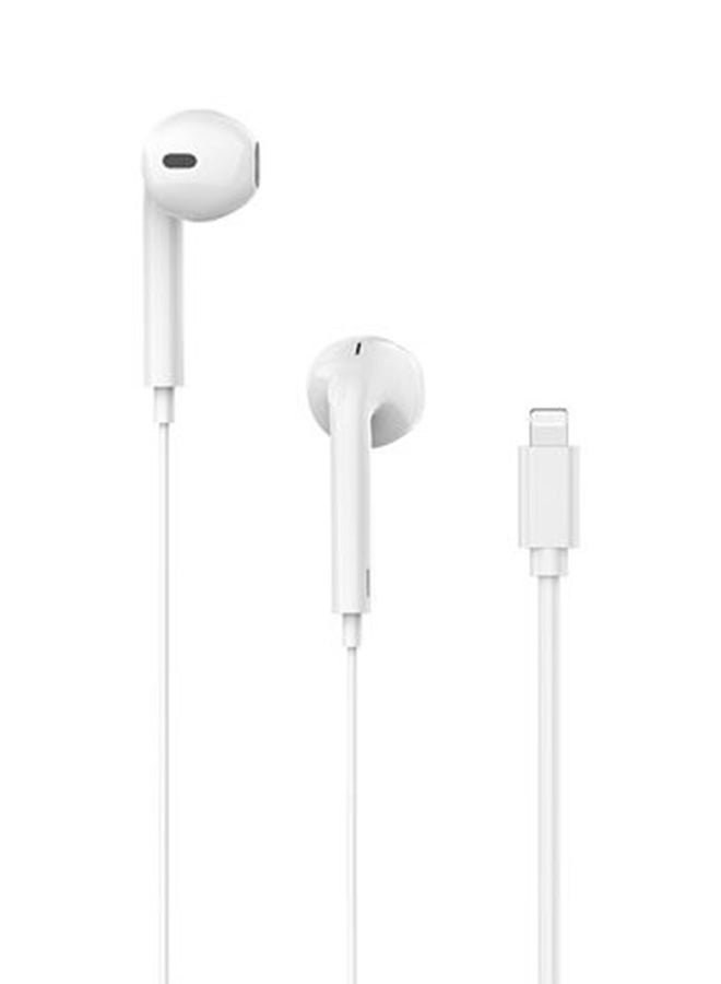 LeCtronic Lightning Wired Earphones White - Image 2