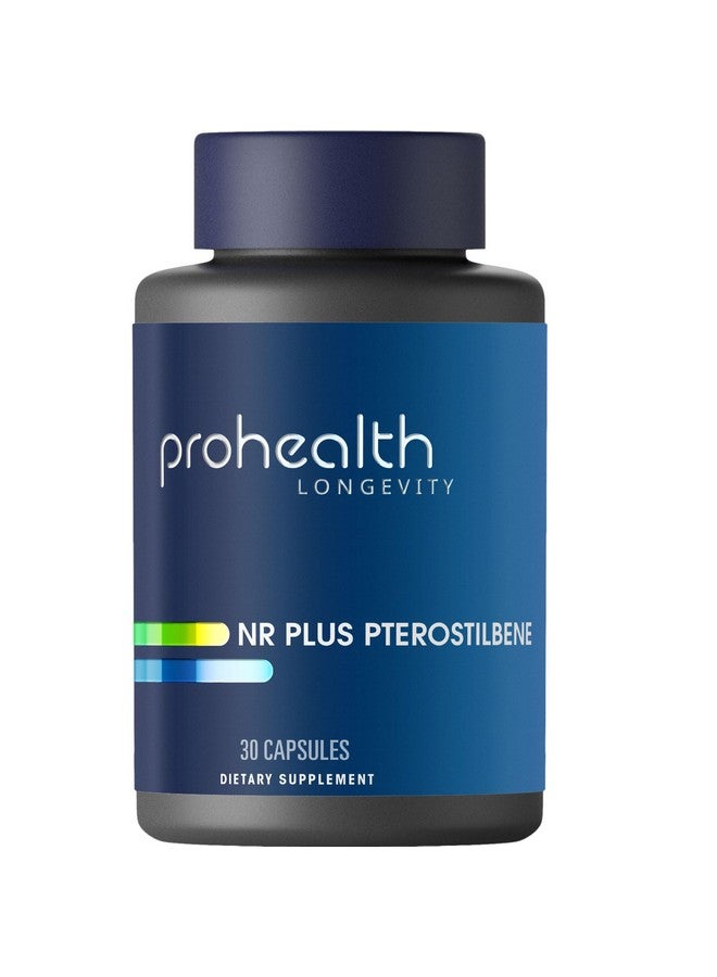 ProHealth Nicotinamide Riboside + Pterostilbene. Triple 3rd Party Tested for Potency and Safety. GMP Manufactured in The USA. 30 Capsules - Image 1