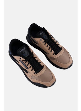 Reebok Men Classic Leather Lace Up Running Shoes, Taupe  - Image 4