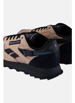 Reebok Men Classic Leather Lace Up Running Shoes, Taupe  - Image 2