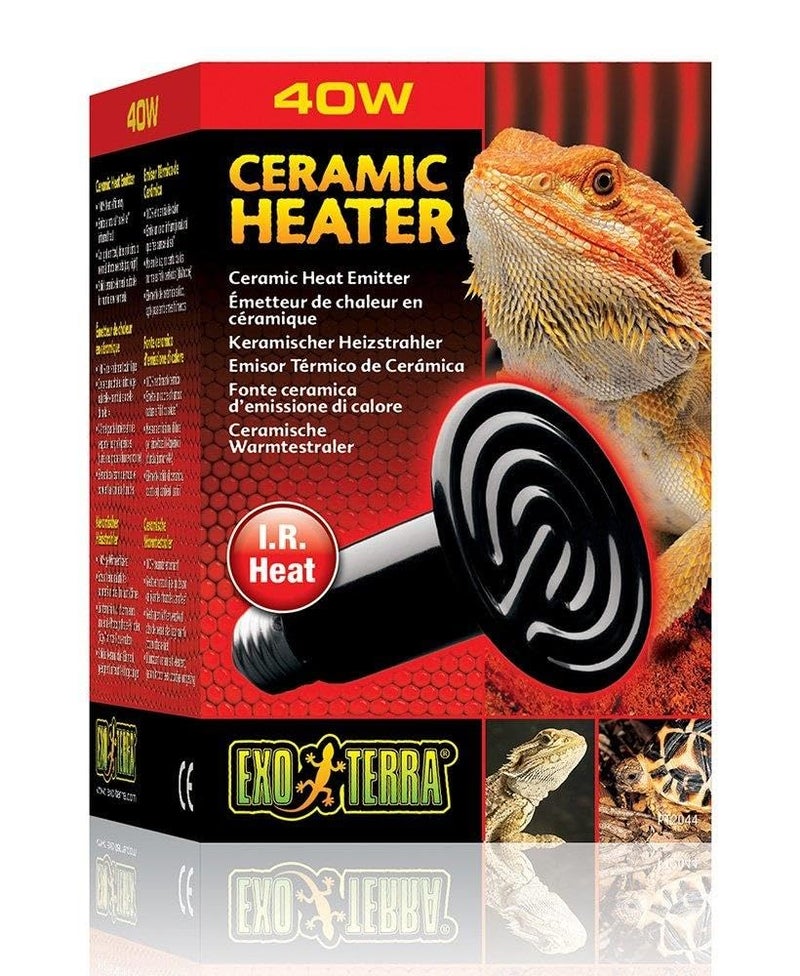 Exo Terra's Ceramic Heater - 40 W Lamp Pack for Reptile Heat, Ceramic Emitter with 150-Watt Ceramic Heat Emitter, Compatible with Exo Terra Light and Thermostat - Image 2