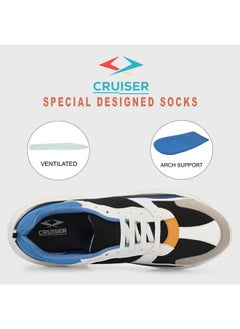 CRUISER Cruiser Dynamo Chunky Sneakers for Men | Stylish Mesh Design | Lightweight & Comfortable |Casual Outfits for Boys | Durable Footwear 7 UK (2516-8) Blue  - Image 3