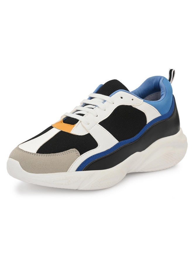 Cruiser Dynamo Chunky Sneakers for Men | Stylish Mesh Design | Lightweight & Comfortable |Casual Outfits for Boys | Durable Footwear 7 UK (2516-8) Blue - Image 1