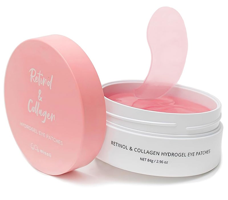 misoli Retinol & Collagen Under Eye Patches - Under Eye Patch for Puffy Eyes & Bags, Dark Circles and Puffiness, Cooling Patches for Skincare, Under Eye Patchess for Beauty & Personal Care - Image 1