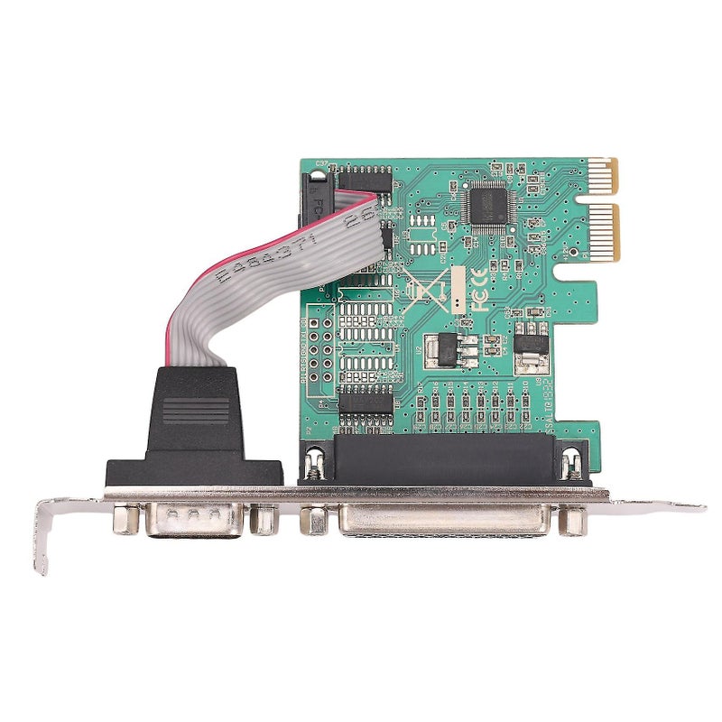 PCI-E Expansion Card: 2.5Gbps Full Duplex Channel - Stable WCH CH382L Chipset RS-232 Serial Port IEEE 1284 Parallel Port for Windows Linux Desktop Systems - Image 1