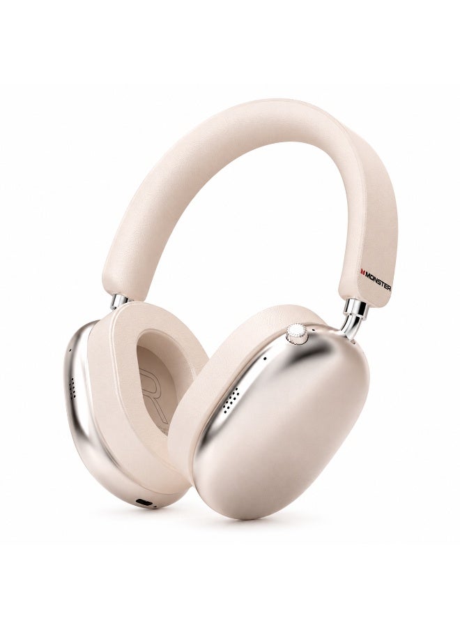 MONSTER Wireless Bluetooth Over Ear Headphones, ANC Noise Cancelling Headset, Bluetooth 6.0 Speed Charge - Fast Usb Type-C , Dual Device Connection,40H Battery - Image 1
