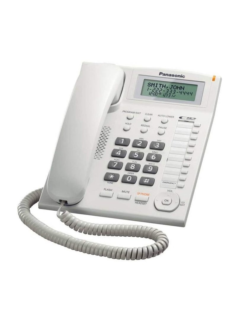 Panasonic KX-TS880FXW Corded Telephone – White - Image 1