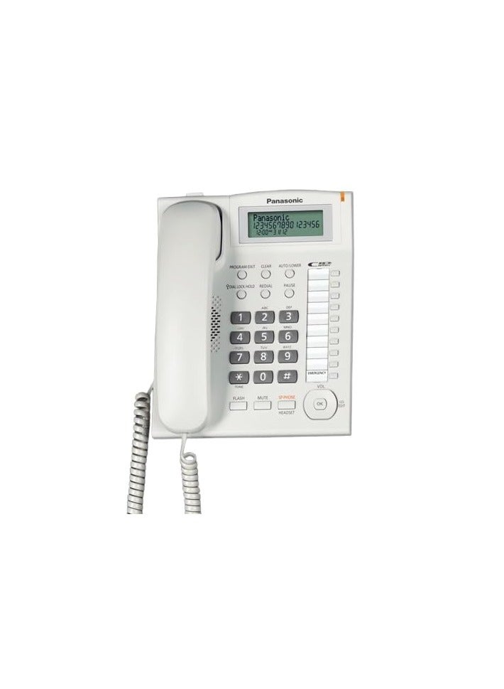 Panasonic KX-TS880FXW Corded Telephone – White - Image 3